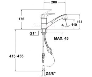Змішувач Teka MS1 Ext код 40978020Q - 2