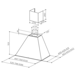 Витяжка Faber RANCH 60 WH SC EP(без канта) - 2