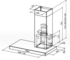 Витяжка Faber STILO DX/SP A120 - 2
