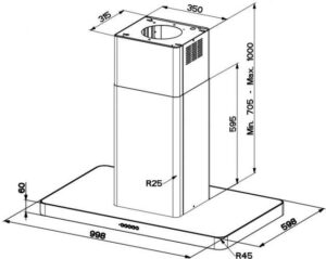 Витяжка Faber T-LIGHT IS.INOX A100 EV - 2
