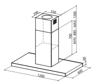 Витяжка Faber STILO ISOLA/SP EV8 X A120 - 2