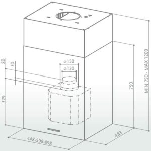 Витяжка Faber CUBIA ISOLA PLUS EV8 X 90 - 2