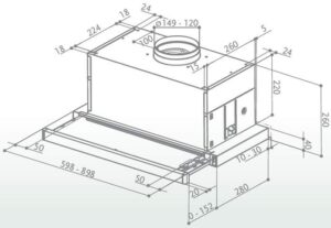 Витяжка Faber MAXIMA EV8 LED AM/X A60 FB EXP - 2