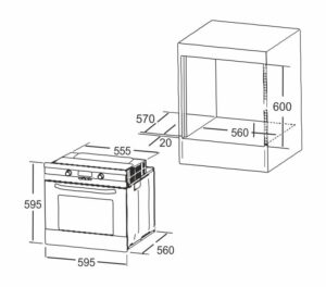 Духова шафа Interline HK 600 IX - 2