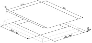 Варильна поверхня Smeg PV 175B2 - 2