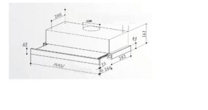 Витяжка Interline SLIM BK 6 T 65 H - 2