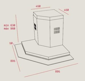 Витяжка Teka DQ2 985 код 40477002 - 2