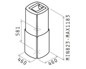 Витяжка Elica CHROME EDS IX/A/46 - 2