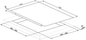 Варильна поверхня Smeg PV 175S2 - 2