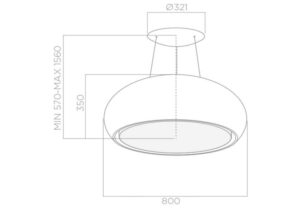Витяжка Elica SEASHELL WH/F/80 - 2