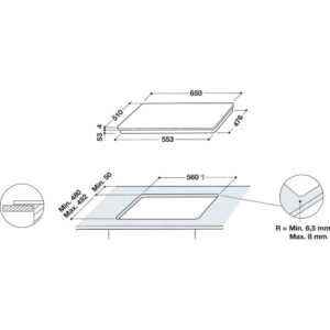 Варильна поверхня Whirlpool SMC 654F/BF - 2