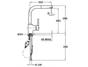 Змішувач Teka ARK 938 код 23938121S - 2