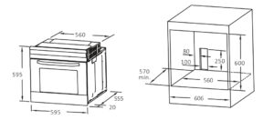 Духова шафа Interline FZ 484 MRN BA - 2