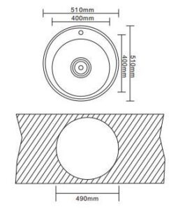 Мийка Interline RONDO microdecor - 2