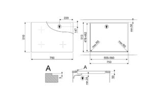 Варильна поверхня Smeg SI 4742D - 6