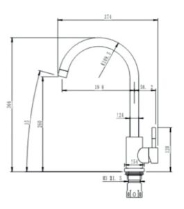 Змішувач Interline RUBIO sateen - 2