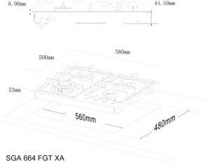 Варильна поверхня Interline SGA 664 FGT XA - 2