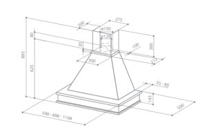 Витяжка Faber RANCH O1 60 SRM NG - 2