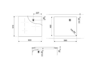 Варильна поверхня Smeg SI 1M7633B - 2