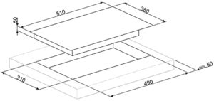 Варильна поверхня Smeg SIM 631WLDX - 2
