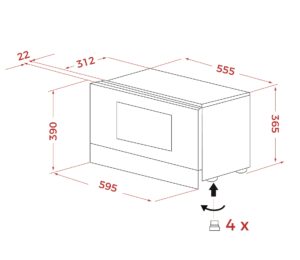 Мікрохвильова піч Teka ML 8220 BIS BK код 112030001 - 11