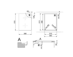 Варильна поверхня Smeg SIM 3323D - 8