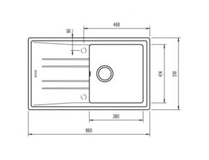 Мийка Teka STONE 50 B-TG 1B 1D код 115330017 - 2