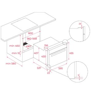 Духова шафа Teka HLC 8400 BK код 111130003 - 15
