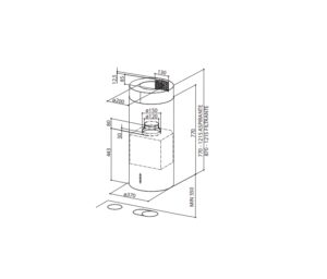 Витяжка Faber CYLIND I.EVO PLUS BK MATT A37 - 2