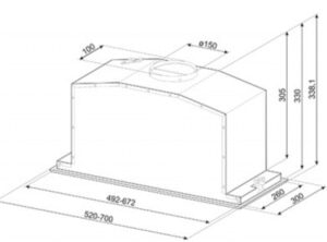 Витяжка Smeg KICGR 52X - 2