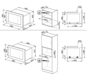 Мікрохвильова піч Smeg FMI 120N2 - 2
