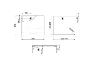 Варильна поверхня Smeg SI964NM - 3