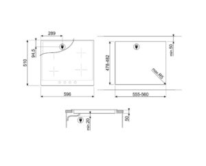 Варильна поверхня Smeg SI964XM - 2