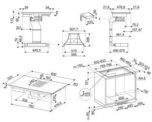 Варильна поверхня Smeg HOBD482D - 13