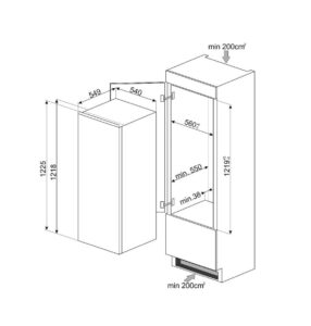 Холодильник Smeg S4L120F - 2