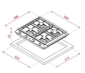 Варильна поверхня Teka EX 60.1 4g код 40212205 - 2