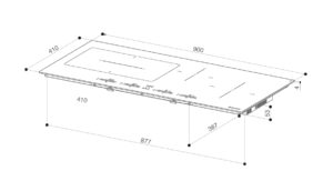 Варильна поверхня Faber FCH SLIM 94 BK BT - 2