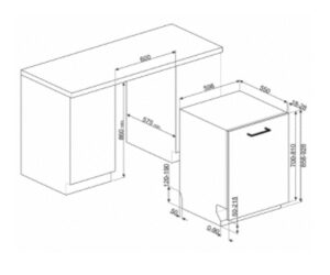 Посудомийна машина Smeg STL 332CH - 2