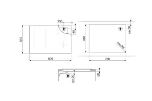 Варильна поверхня Smeg SI 1M4844D - 2