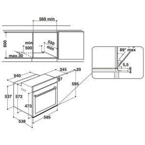 Духова шафа Whirlpool OAKZ9 6200 CS IX - 2