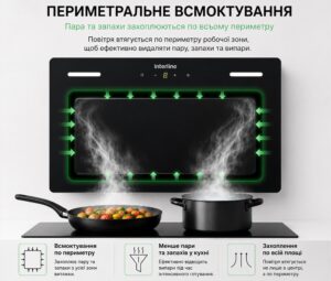Витяжка Interline SOLO ULTRA BK A/60/T - 8