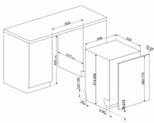 Посудомийна машина Smeg STL 324BQLL - 2
