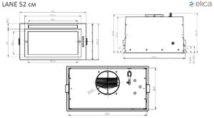 Витяжка Elica LANE BL MAT/A/52 - 13