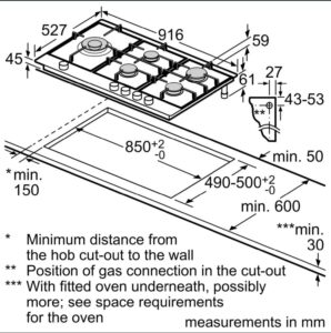 Варильна поверхня Bosch PRS 9A6B70 - 2