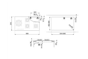Варильна поверхня Smeg PV 395LN - 2
