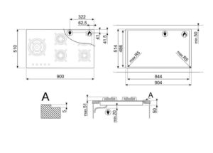 Варильна поверхня Smeg PV 395LN - 11