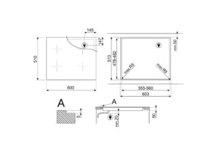 Варильна поверхня Smeg SIM 1644DG - 6