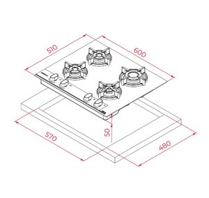 Варильна поверхня Teka GBC 64 BM  код 112570217 - 8
