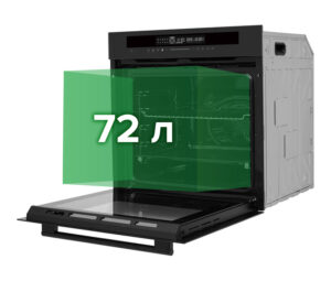 Духова шафа Interline OEG 935 STG BA Pure Black - 5