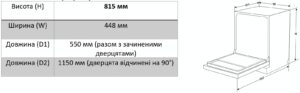 Посудомийна машина Interline DWI 340 TSH GA+ - 2